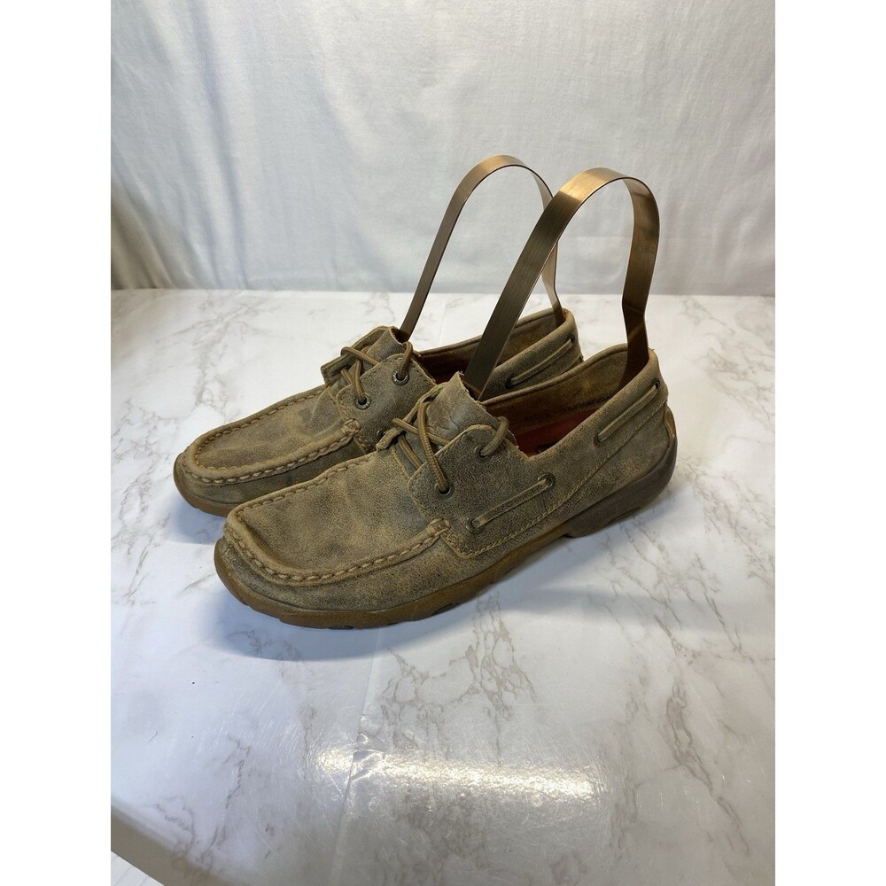 Twisted X Boots shoes men's boat shoe leather size 7 M casual WDM0003